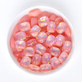 Acqua rossa a forma di cuscino in vetro appuntiti posteriori strass